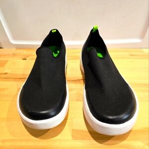 OOFOS OOmg Eezee Low Recovery Black Slip On Sneakers Women's Size 10